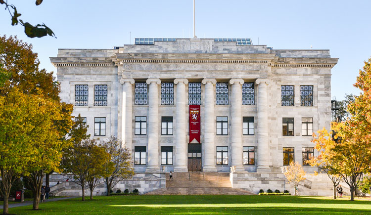 Gordon Hall in the Fall.